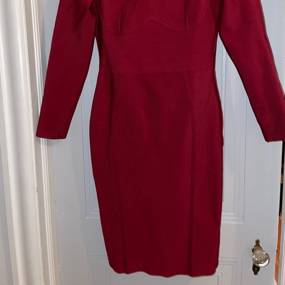Red Bodycon Dress with Gold Zipper!! - Picture 7 of 8